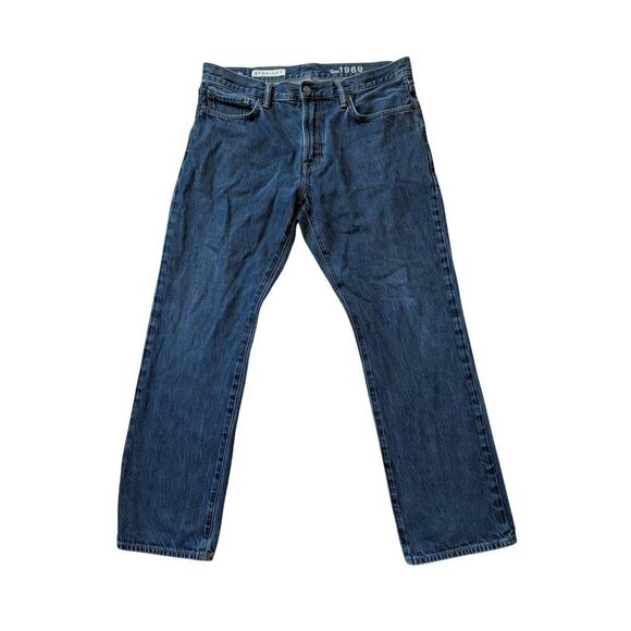 GAP Other - GAP 1969 StraighLeg; 100% Cotton, Men's Denim Jeans/Pants 34X30, Blue Denim